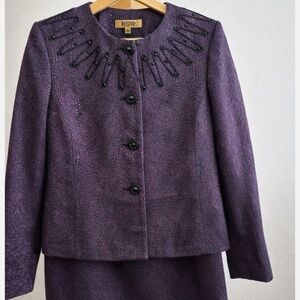 $380 Kasper 2PCs Suit Snakeskin Patterns NWT Blazer & Shirt Women’ Size 18W